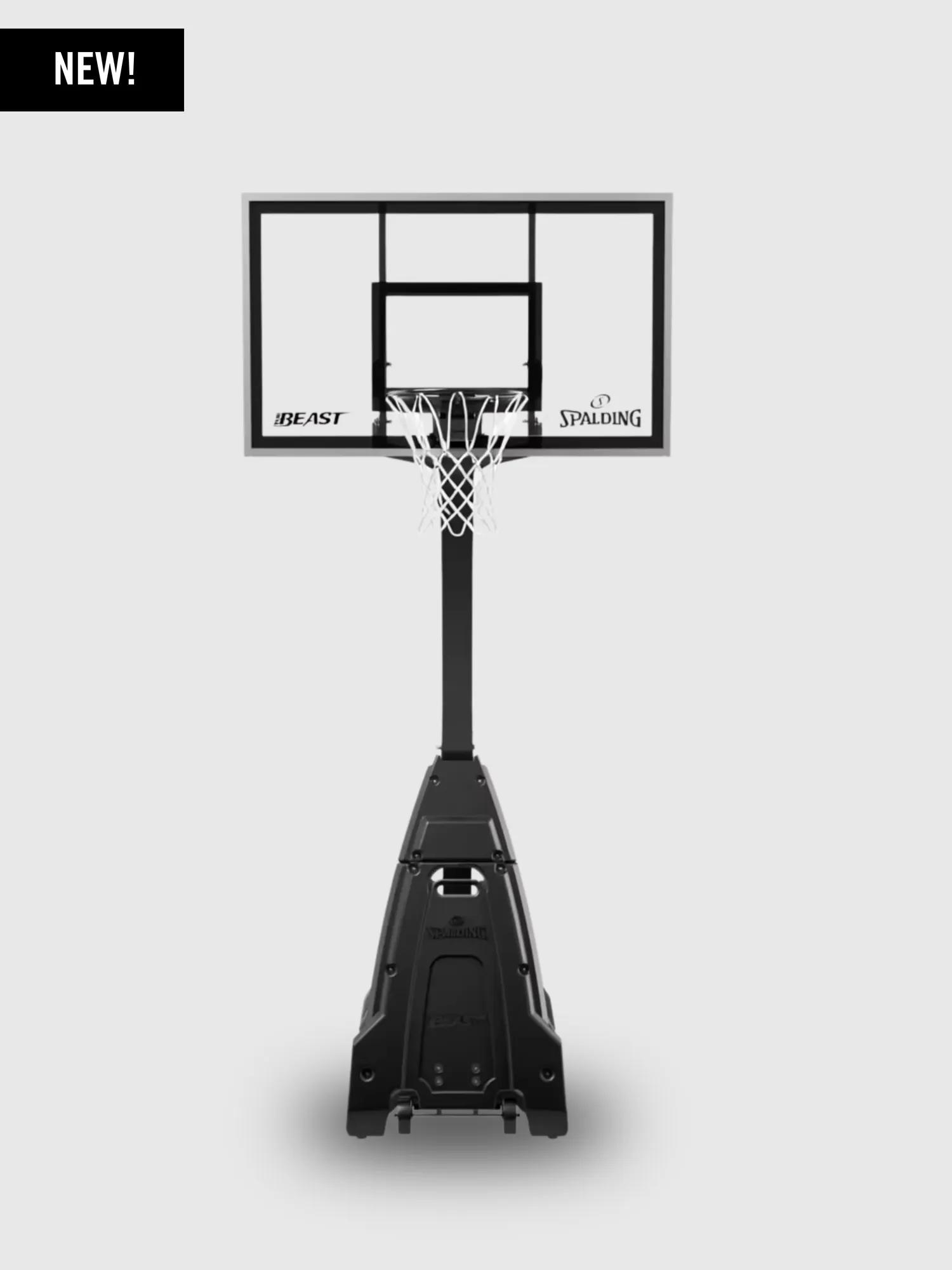 Limited Edition All-Black The Beast® 60" Glass Portable Basketball Hoop