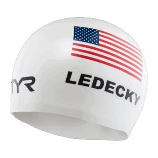 Adult Katie Ledecky Silicone Swim Cap